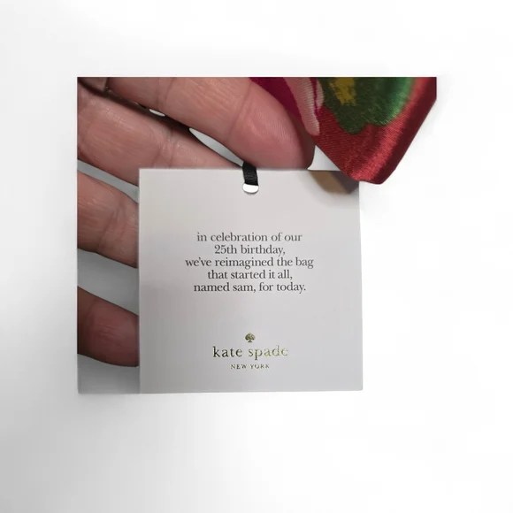 Kate Spade 25th Anniversary Sam Icon Mini Tote Bag Blush w/ Scarf NWT - Picture 5 of 8